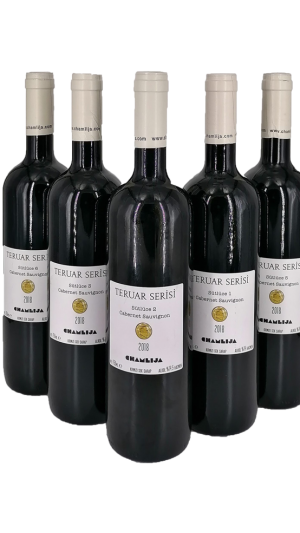 Chamlija Terroir Series Cabernet Sauvignon 2018 Wooden Case 5 bottles, Türkiye