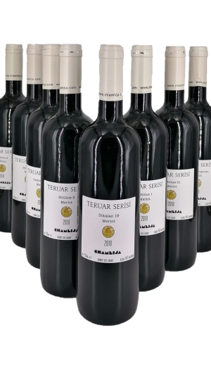 Chamlija Terroir Series Merlot 2018 Wooden Case 8 bottles, Türkiye